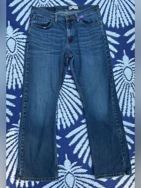 🌺Vintage Wrangler Men’s Relaxed Boot Dark Wash Jeans - 32 x 30